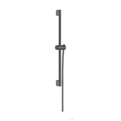   Hansgrohe Unica S Puro 65 zuhanyrúd tartóval és 160 cm-es gégecsővel, szálcsiszolt fekete króm 24402340