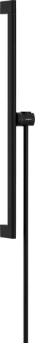 Hansgrohe Unica S Puro 65 zuhanyrúd tartóval és 160 cm-es gégecsővel,matt fekete 24402670