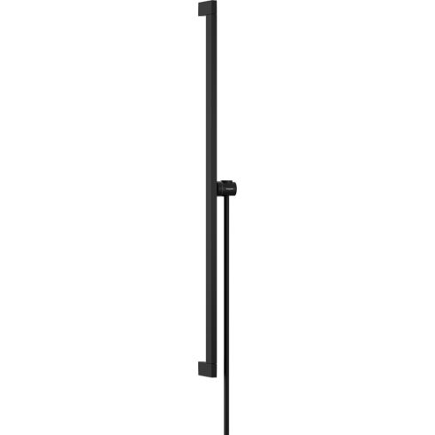 Hansgrohe Unica E Puro 90 zuhanyrúd tartóval és 160 cm-es gégecsővel,matt fekete 24403670