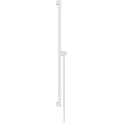 Hansgrohe Unica E Puro 90 zuhanyrúd tartóval és 160 cm-es gégecsővel,matt fehér 24403700