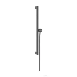   Hansgrohe Unica E Puro 65 zuhanyrúd tartóval és 160 cm-es gégecsővel, szálcsiszolt fekete króm 24404340
