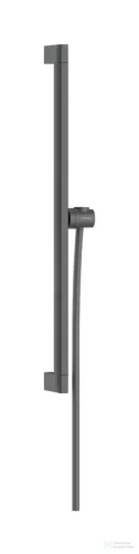 Hansgrohe Unica E Puro 65 zuhanyrúd tartóval és 160 cm-es gégecsővel, szálcsiszolt fekete króm 24404340