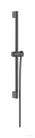 Hansgrohe Unica S Puro 90 zuhanyrúd tartóval és 160 cm-es gégecsővel, szálcsiszolt fekete króm 24405340