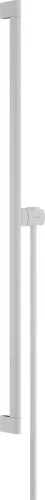 Hansgrohe Unica S Puro 90 zuhanyrúd tartóval és 160 cm-es gégecsővel,matt fehér 24405700