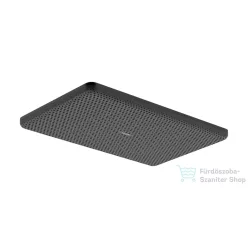   Hansgrohe RAINDANCE ALIVE Q Ecosmart 21,4x34,3 cm-es fejzuhany, szálcsiszolt fekete króm 24531340