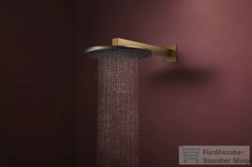 Hansgrohe RAINDANCE ALIVE S 300 2 funkciós fejzuhany zuhanykarral, alaptest nélkül, szálcsiszolt bronz 24540140