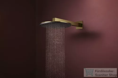 Hansgrohe RAINDANCE ALIVE S 300 2 funkciós fejzuhany zuhanykarral, alaptest nélkül, polírozott arany hatású 24540990