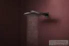 Hansgrohe RAINDANCE ALIVE S 300 Ecosmart 2 funkciós fejzuhany zuhanykarral, alaptest nélkül, szálcsiszolt fekete króm 24541340