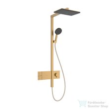   Hansgrohe RAINDANCE ALIVE Q Puro Showerpipe 210/340 Ecosmart 1 jet termosztátos zuhanyrendszer, szálcsiszolt bronz 24581140