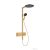 Hansgrohe RAINDANCE ALIVE S EcoSmart 1 jet termosztátos zuhanyrendszer, szálcsiszolt bronz 24583140
