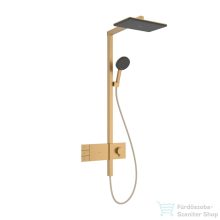   Hansgrohe RAINDANCE ALIVE Q Puro Showerpipe 210/340 2 jet termosztátos zuhanyrendszer, szálcsiszolt bronz 24590140
