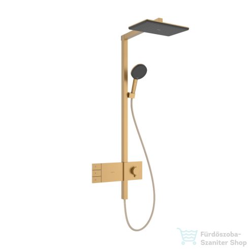 Hansgrohe RAINDANCE ALIVE Q Puro Showerpipe 210/340 2 jet termosztátos zuhanyrendszer, szálcsiszolt bronz 24590140