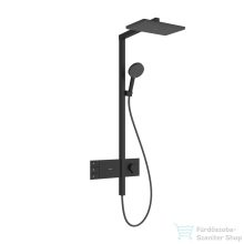   Hansgrohe RAINDANCE ALIVE Q Puro Showerpipe 210/340 2 jet termosztátos zuhanyrendszer, matt fekete 24590670