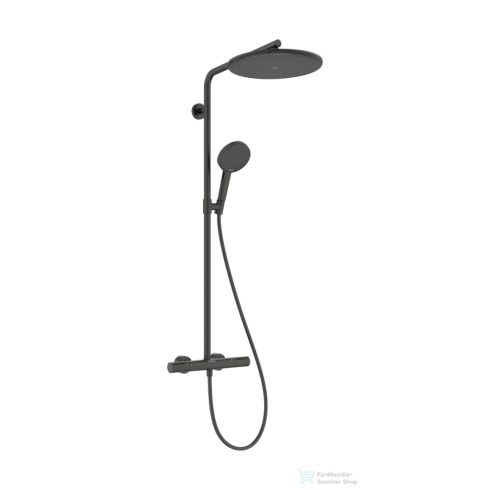 Hansgrohe RAINDANCE ALIVE S Puro Showerpipe 300 1 jet termosztátos zuhanyrendszer, szálcsiszolt fekete króm 24592340