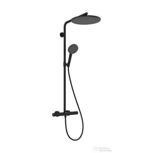 Hansgrohe RAINDANCE ALIVE S Puro Showerpipe 300 1 jet termosztátos zuhanyrendszer, matt fekete 24592670