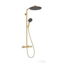   Hansgrohe RAINDANCE ALIVE S Puro Showerpipe 300 1 jet termosztátos zuhanyrendszer, szálcsizszolt bronz 24593140