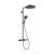 Hansgrohe RAINDANCE ALIVE S Puro Showerpipe 300 1 jet termosztátos zuhanyrendszer, szálcsizszolt fekete króm 24593340