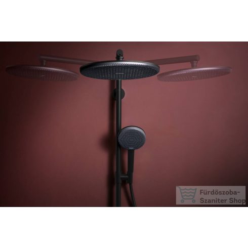Hansgrohe RAINDANCE ALIVE S Puro Showerpipe 300 1 jet termosztátos zuhanyrendszer, matt fekete 24593670