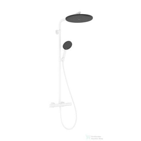 Hansgrohe RAINDANCE ALIVE S Puro Showerpipe 300 1 jet termosztátos zuhanyrendszer, matt fehér 24593700