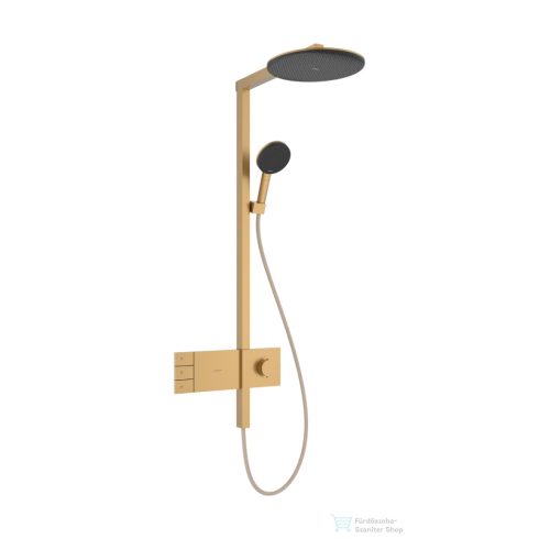 Hansgrohe RAINDANCE ALIVE S 2 jet termosztátos zuhanyrendszer, szálcsiszolt bronz 24595140