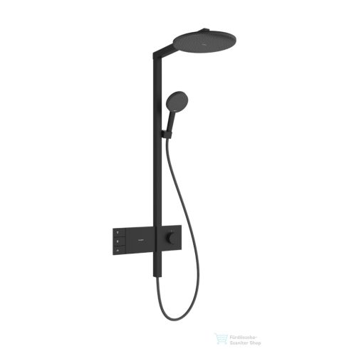Hansgrohe RAINDANCE ALIVE S 2 jet termosztátos zuhanyrendszer, matt fekete 24595670