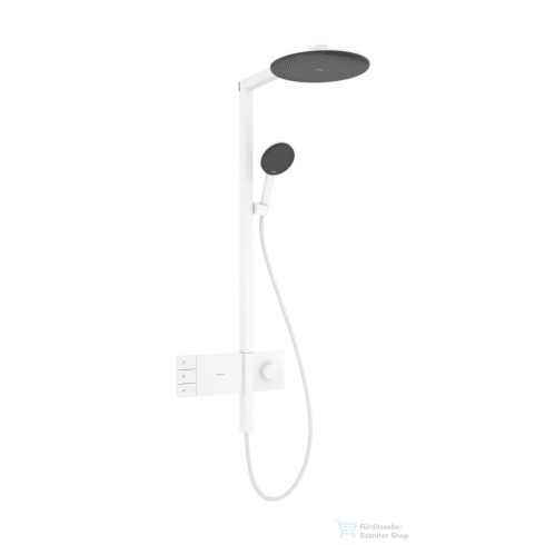 Hansgrohe RAINDANCE ALIVE S 2 jet termosztátos zuhanyrendszer, matt fehér 24595700