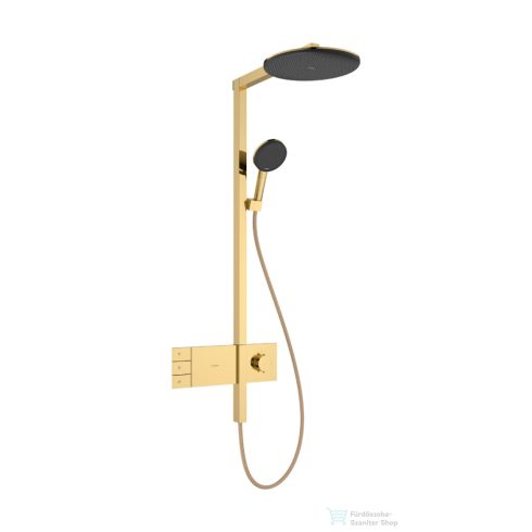 Hansgrohe RAINDANCE ALIVE S 2 jet termosztátos zuhanyrendszer, polírozott arany hatású 24595990