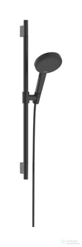 Hansgrohe Raindance ALIVE Select S 125 Ecosmart zuhanyszett 71,8 cm-es rúddal, szálcsiszolt fekete króm 24602340