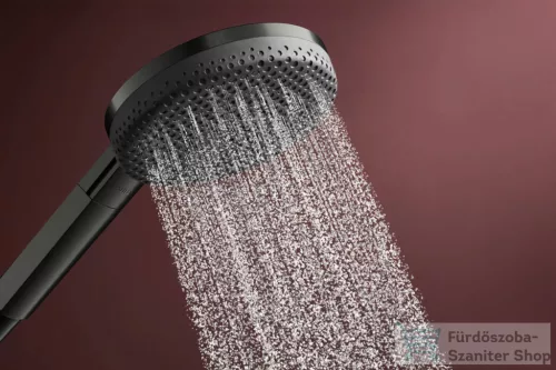 Hansgrohe Raindance ALIVE Select S 125 Ecosmart zuhanyszett 71,8 cm-es rúddal, szálcsiszolt fekete króm 24602340