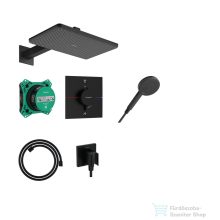   Hansgrohe RAINDANCE ALIVE Q komplett falsík alatti termosztátos zuhanyrendszer, matt fekete 24620670