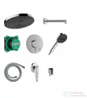 Hansgrohe PULSIFY S termosztátos falsík alatti zuhanyrendszer, króm 24624000