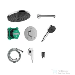   Hansgrohe PULSIFY S termosztátos falsík alatti zuhanyrendszer, króm 24624000