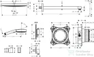 Hansgrohe PULSIFY S termosztátos falsík alatti zuhanyrendszer, szálcsiszolt fekete króm 24624340