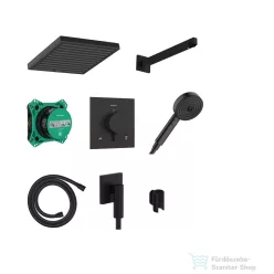   Hansgrohe PULSIFY E termosztátos falsík alatti zuhanyrendszer, matt fekete 24625670