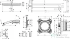 Hansgrohe PULSIFY E termosztátos falsík alatti zuhanyrendszer, matt fekete 24625670