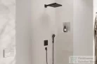 Hansgrohe PULSIFY E termosztátos falsík alatti zuhanyrendszer, matt fekete 24625670