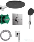 Hansgrohe RAINDANCE ALIVE S 300 komplett falsík alatti termosztátos zuhanyrendszer, króm 24630000