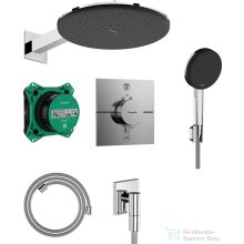  Hansgrohe RAINDANCE ALIVE S 300 komplett falsík alatti termosztátos zuhanyrendszer, króm 24630000