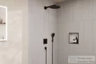 Hansgrohe RAINDANCE ALIVE S 300 komplett falsík alatti termosztátos zuhanyrendszer, szálcsiszolt fekete króm 24630340