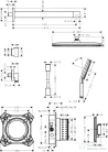Hansgrohe RAINDANCE ALIVE S 300 komplett falsík alatti termosztátos zuhanyrendszer, matt fekete 24630670
