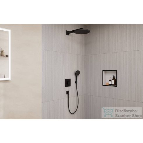 Hansgrohe RAINDANCE ALIVE S 300 komplett falsík alatti termosztátos zuhanyrendszer, matt fekete 24630670