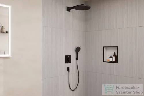 Hansgrohe RAINDANCE ALIVE S 300 komplett falsík alatti termosztátos zuhanyrendszer, matt fekete 24630670