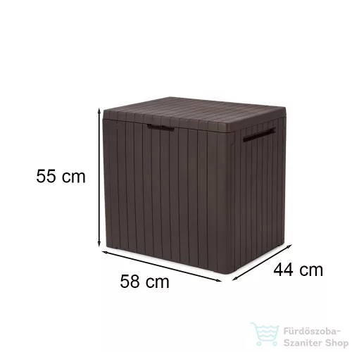 Curver City műanyag kerti tároló 113L barna 246942