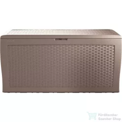 Curver Samoa műrattan kerti tároló 270L cappuccino 247468