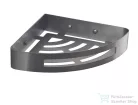 Sapho SMART sarokpolc zuhanyzóba, 210x45x210mm, gun metal (247981)