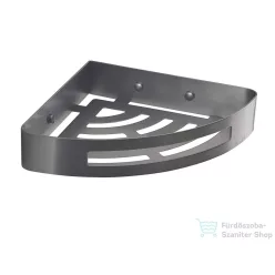   Sapho SMART sarokpolc zuhanyzóba, 210x45x210mm, gun metal (247981)