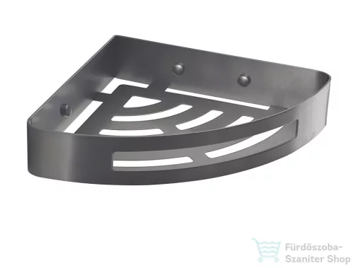 Sapho SMART sarokpolc zuhanyzóba, 210x45x210mm, gun metal (247981)