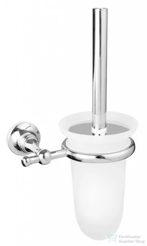 Bugnatese COMPLEMENTI Fali wc-kefetartó matt üveg betéttel króm színben 24825