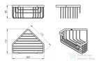 Sapho SMART Sarokpolc, 200x80x151 mm, fekete (2483-14)