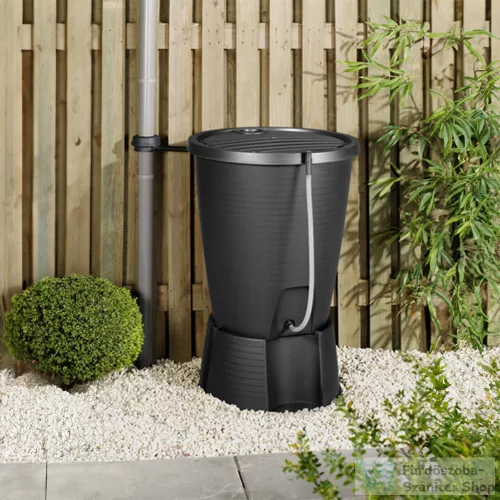 Curver Indigo water butt műanyag esővíz tároló 220L grafit tömlővel